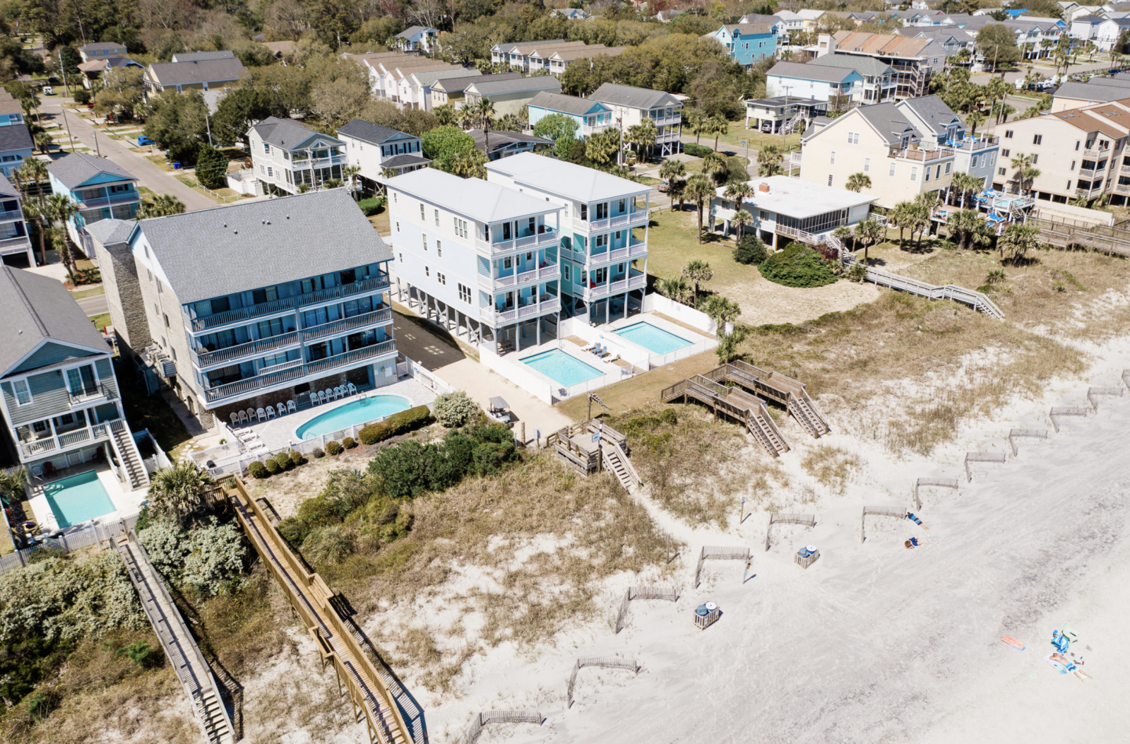 An oceanfront vacation rental with private pools