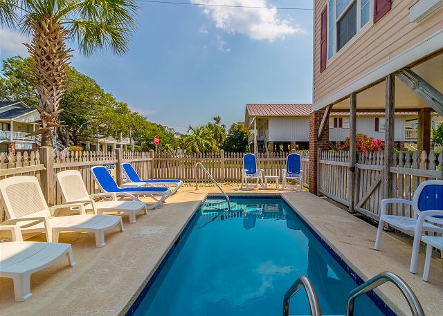 Gorgeous swimming pool at a Surfside Beach vacation home