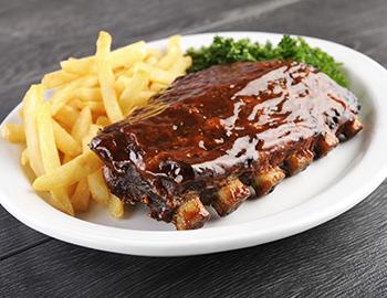 Ribs and french fries