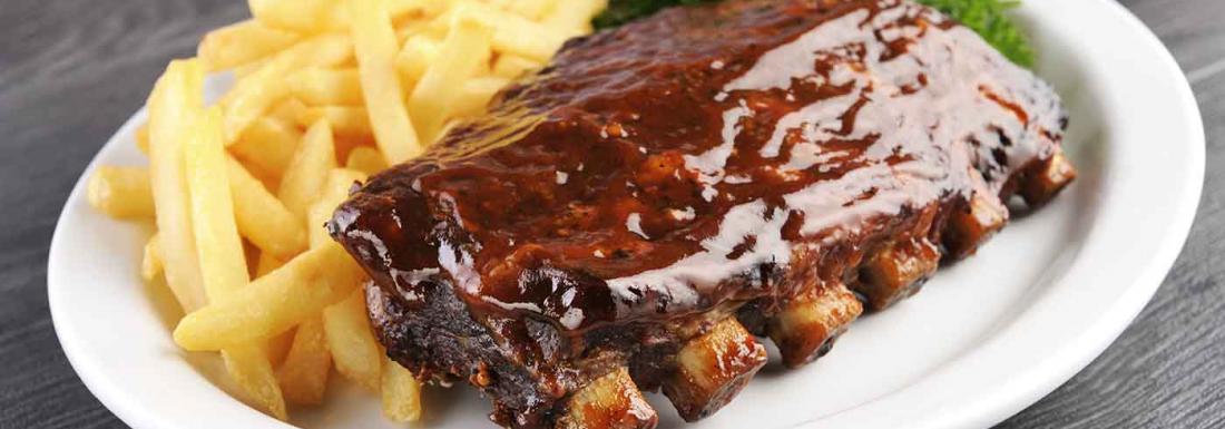 BBQ Ribs and French Fries