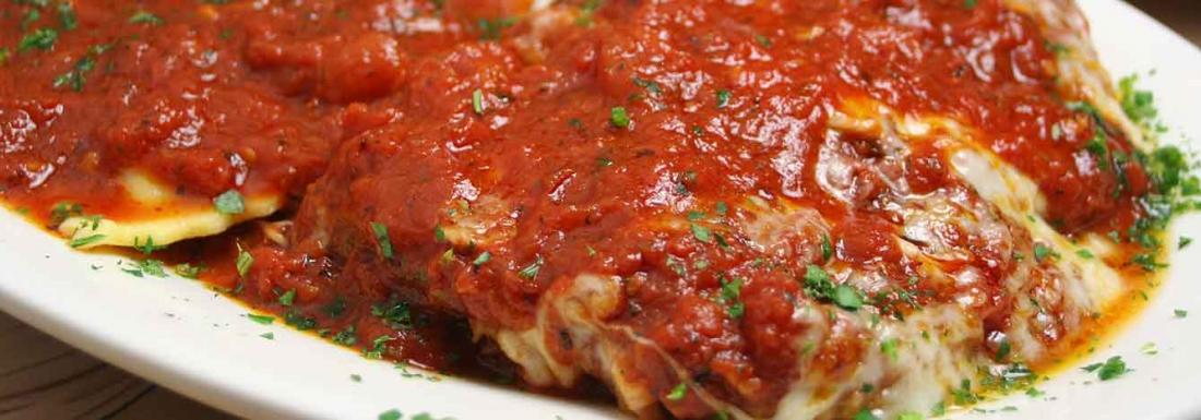 A fresh plate of Veal Parmigiana