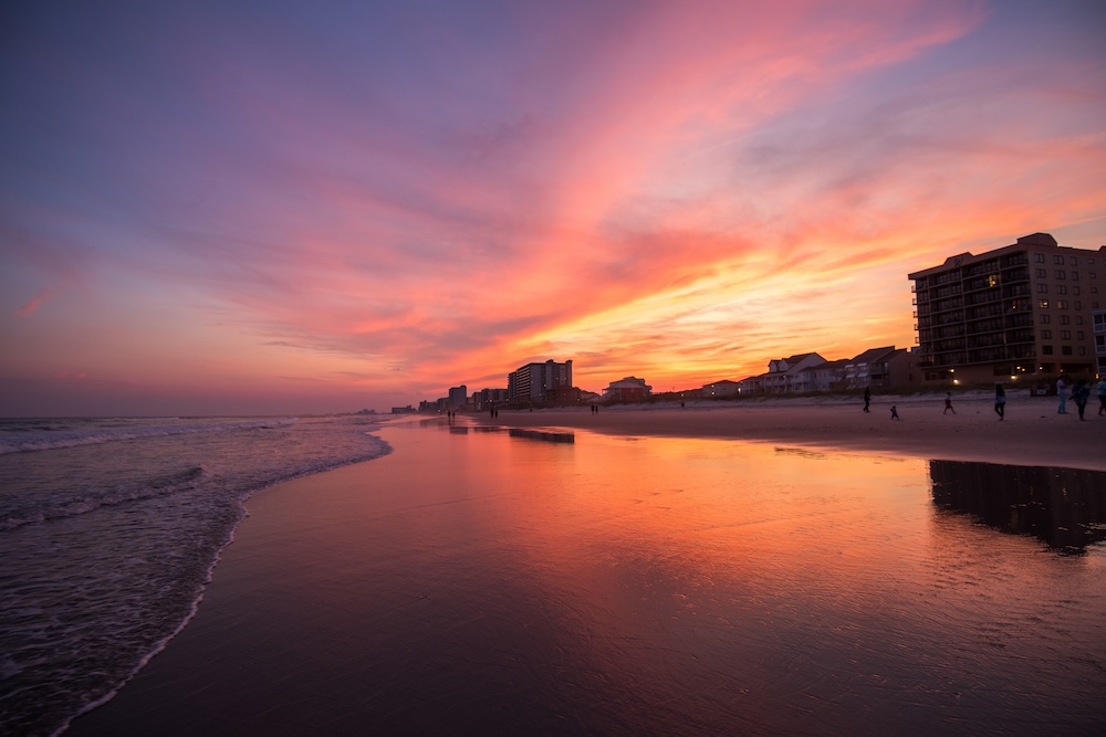 Sunset at Myrtle Beach. 